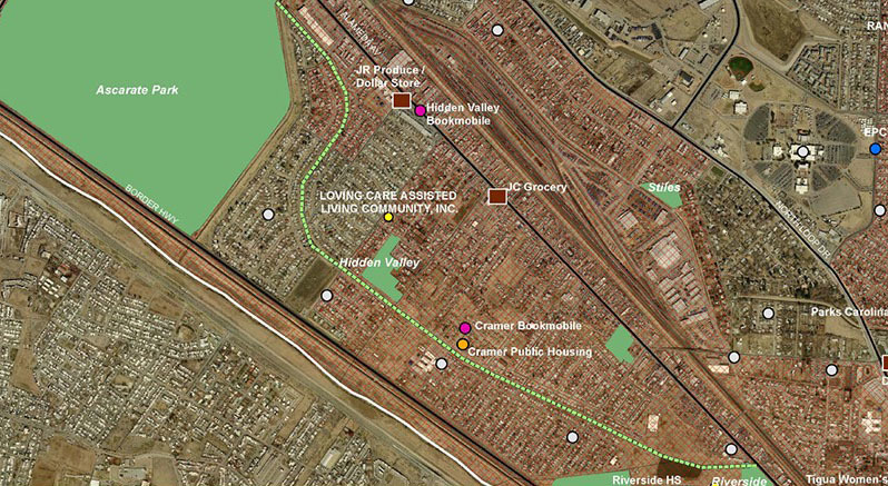 Playa drain trail map