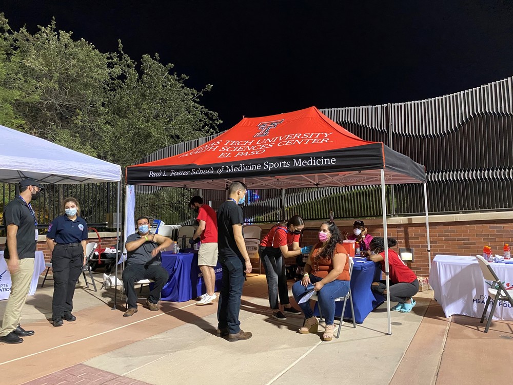 Pop-up vaccination clinics targeting young men kick off at El Paso Locomotive match