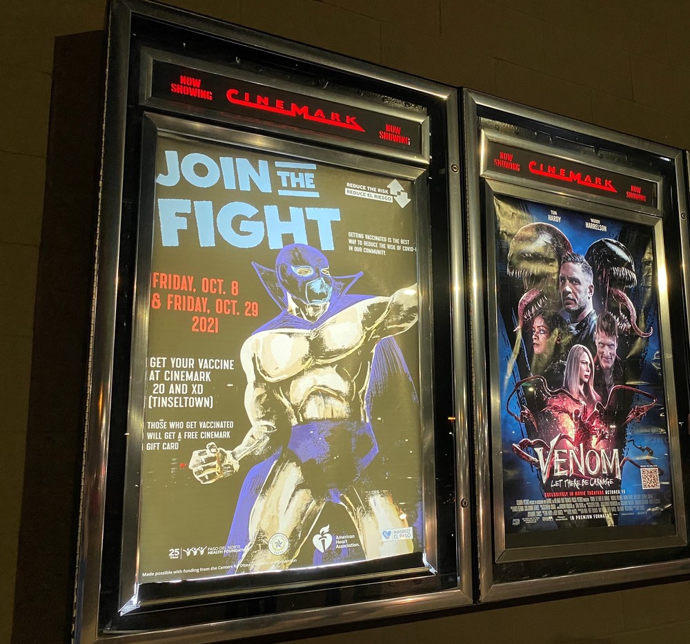 Get vaccinated; get a free Cinemark gift certificate 