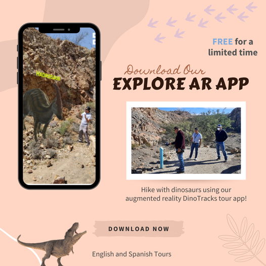 New “Explore AR” App brings Insight to DinoTracks tour