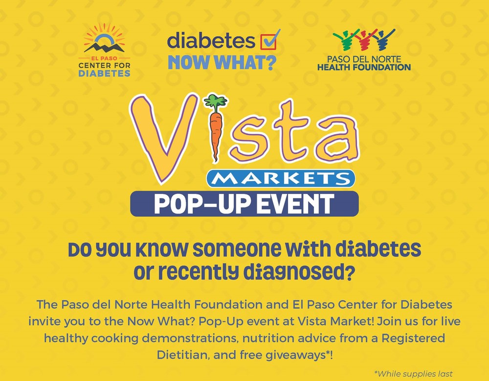 El Paso Center for Diabetes and Vista Markets to Host Pop-Up Event with Free Information and Resources