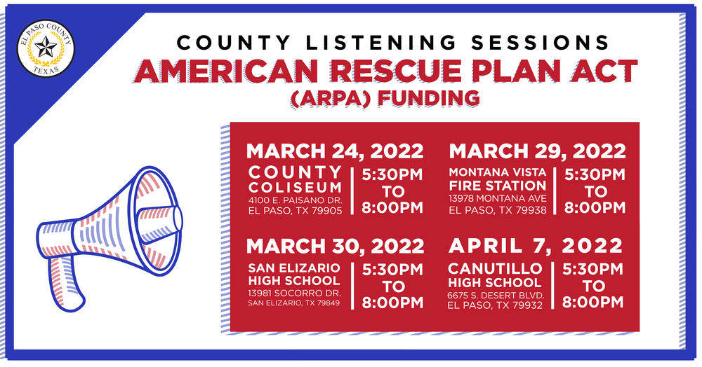 El Paso County Community Listening Sessions for ARPA Funding