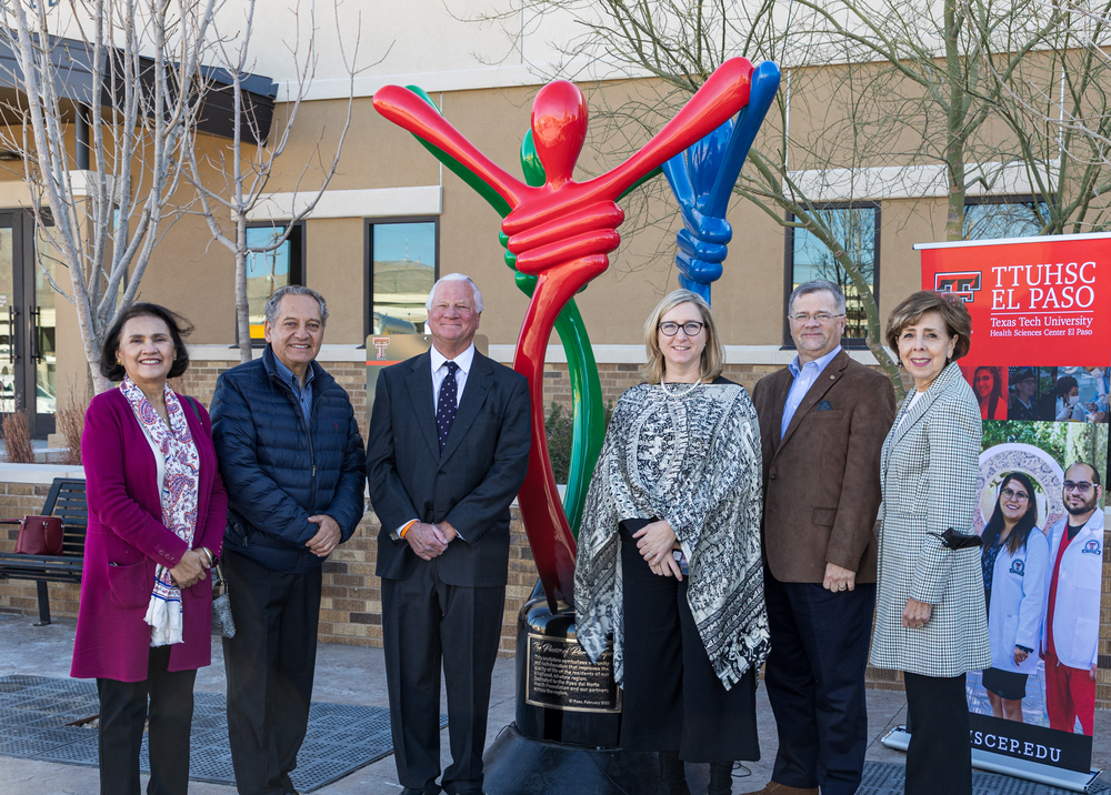 Artwork created in honor of the partnership between TTUHSC El Paso and Paso del Norte Health Foundation