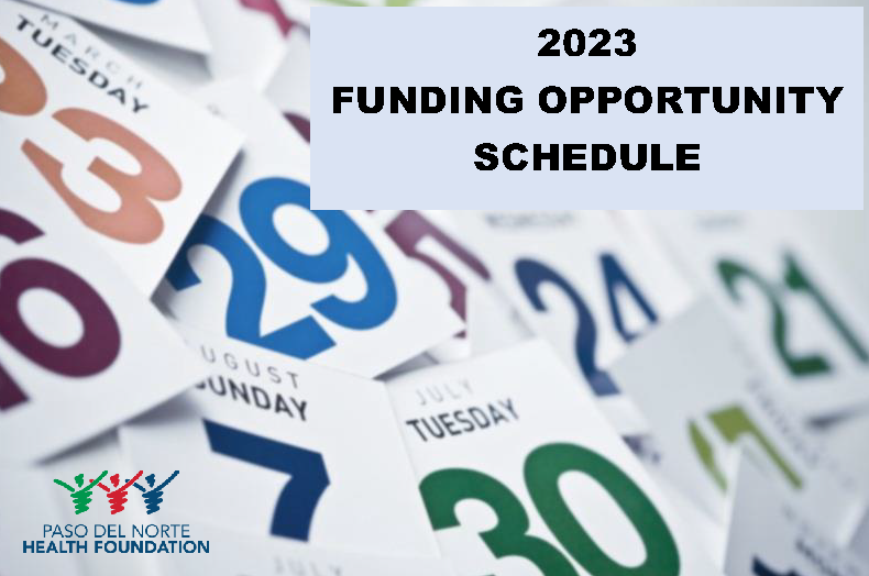 2023 Funding Opportunity Schedule
