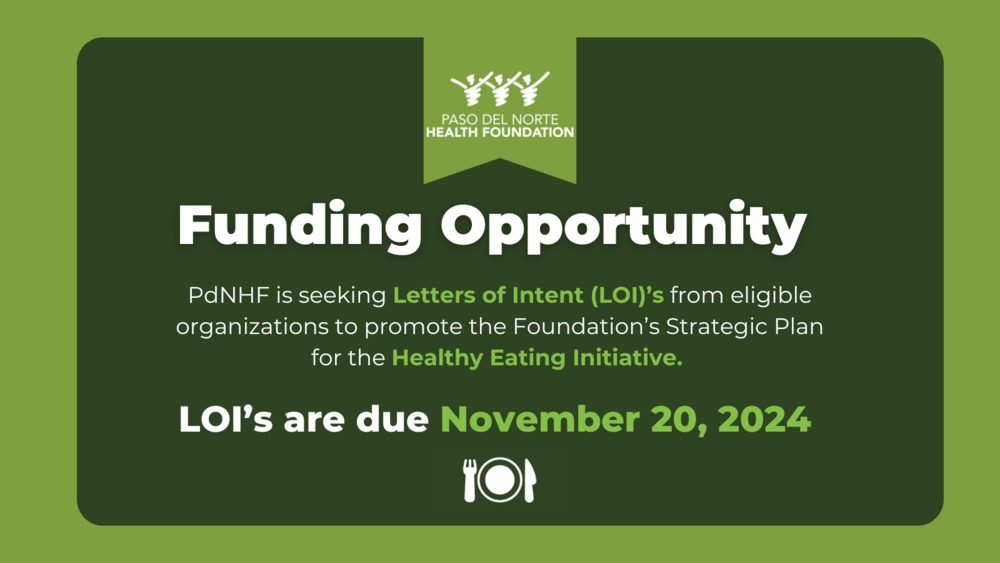 Opportunity to Fund Programs related to Healthy Eating