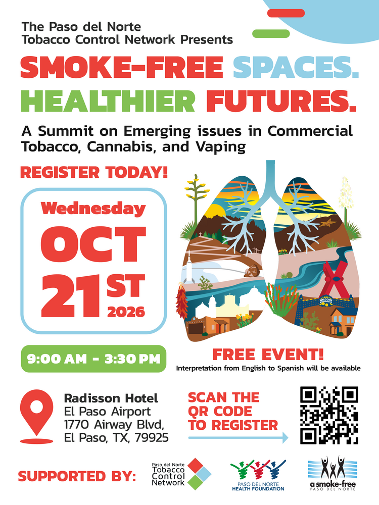 Paso del Norte Tobacco Control Network Summit to Address Emerging Issues on Tobacco, Vaping, and Cannabis