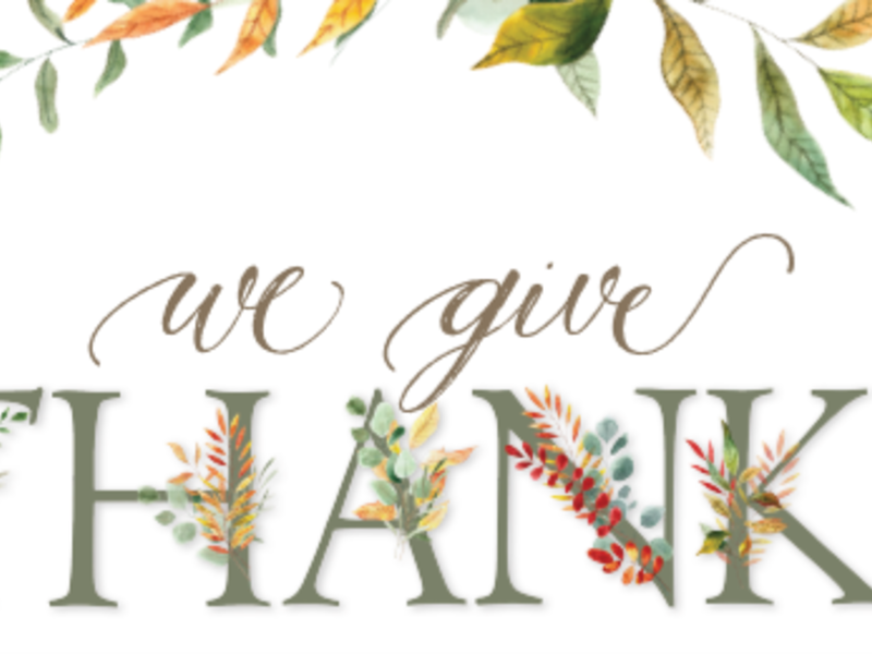 We Give Thanks